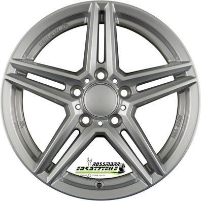 4x Rial M10 polar-silber 7.5x17 ET52.5 - LK5/108 ML63.4 Felge Alu