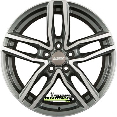 4x Alutec Ikenu graphit frontpoliert 6.5x16 ET41 - LK5/112 ML57.1 Felge Alu