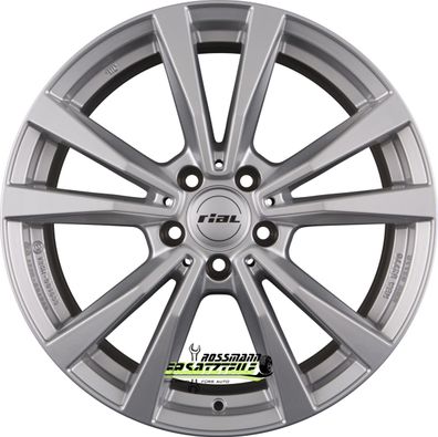4x Rial M12 polar-silber 7.5x17 ET40 - LK5/112 ML66.5 Felge Alu