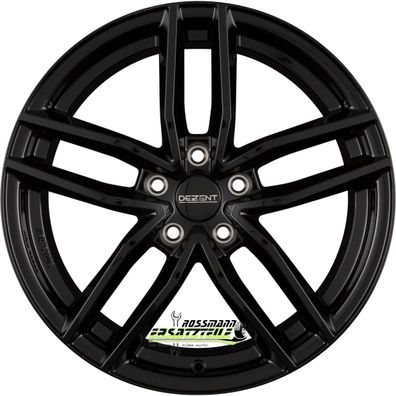 4x Dezent TR black 7.5x18 ET50 - LK5/114.3 ML71.6 Felgen Alufelgen