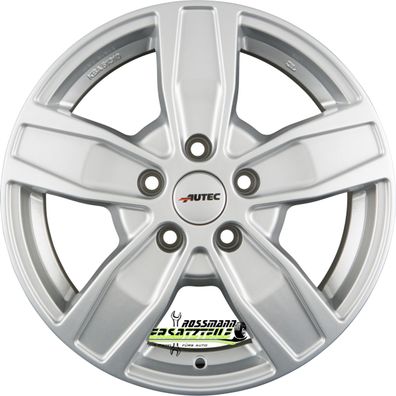 4x Autec Typ Q - Quantro 5-Loch brillantsilber 6.5x16 ET66 - LK5/130 ML78.1 Felge