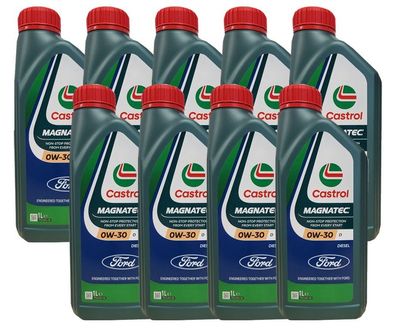 Castrol Magnatec 0W-30 D Motoröl 9x1 Liter Ford WSS-M2C950-A Motoröl