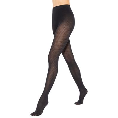 Gatta Loretta 159 Strumpfhose 50DEN mit geometrischem Muster schwarz