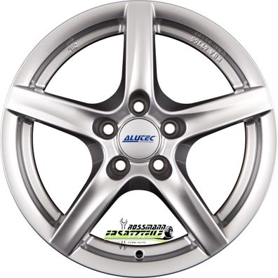 4x Alutec Grip polar-silber 7.5x18 ET40 - LK5/114.3 ML66.1 Felge Alu