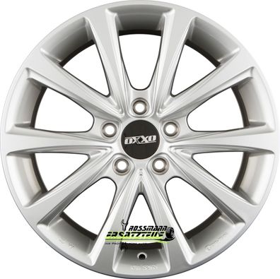 4x Oxxo Liberty silver 7x18 ET43 - LK5/112 ML57.1 OX17-701843-V7-07 Felgen Alufelgen