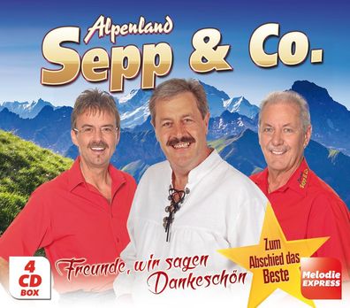 Alpenland Sepp & Co Dankeschön Zum Abschied das Beste 4er CD Schlager Volksmusik