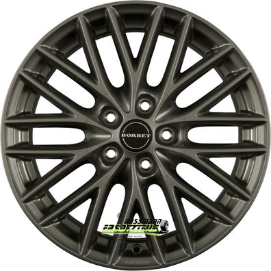 4x Borbet BS5 metal grey 8x18 ET40 - LK5/114.3 ML72.5 Felge Alu