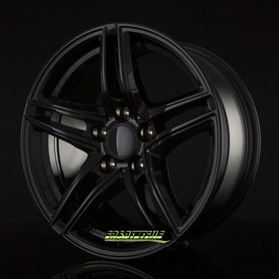 4x Borbet XR black glossy 7.5x17 ET45 - LK5/112 ML66.6 Felge Alu
