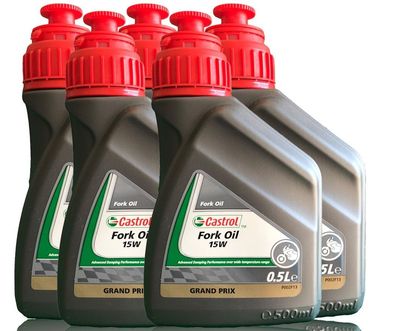 Castrol Fork Oil 15W 5 X 500 ML Gabelöl