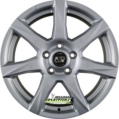 4x MSW 77 full silver 6x15 ET35 - LK4/100 ML63.3 Felgen Alufelgen