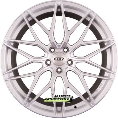 4x Dotz Suzuka silver polished lip 9.5x19 ET44 - LK5/112 ML70.1 Felge Alu