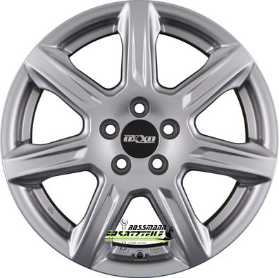 4x Oxxo Ferox silver 7.5x18 ET45 - LK5/108 ML67.1 Felge Alu