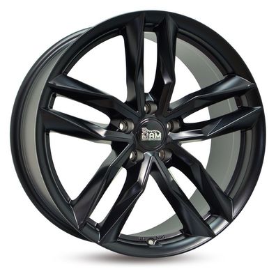 4x MAM RS3 matt black painted 8x18 ET45 - LK5/112 ML66.6 Felge Alu