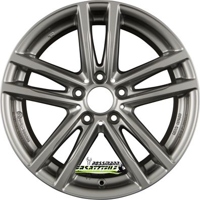 4x Rial X10 metal-grey 7x18 ET22 - LK5/112 ML66.5 Felge Alu