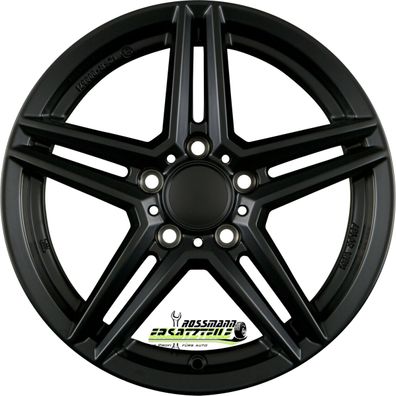 4x Rial M10 racing-schwarz 7.5x18 ET33 - LK5/112 ML66.5 Felge Alu