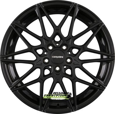 4x Carmani 18 Knut black matt 8x18 ET25 - LK5/112 ML66.7 Felge Alu