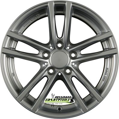 4x Rial X10 polar-silber 7.5x18 ET51 - LK5/112 ML57.1 Felge Alu