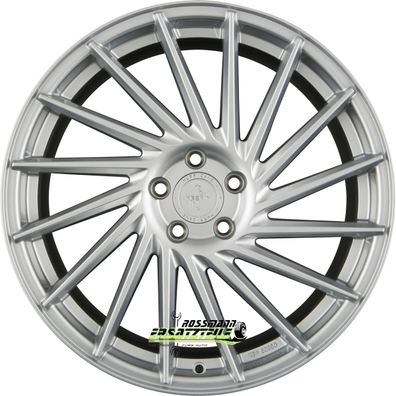 4x Keskin KT17 Hurricane silver painted 8x18 ET30 - LK5/112 ML72.6 Felge Alu