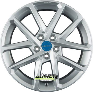 4x Borbet N crystal silver 8x18 ET49 - LK5/112 ML66.5 Felge Alu