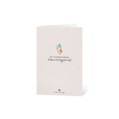 Grußkarte Du wunderschönes Geburtstagskind â€? Pflanzbare Geburtstagskarte aus Saatpa