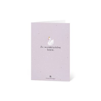 Grußkarte Du wunderschöne Seele mit Saatpapier â€? Nachhaltige Karte mit Wildblumensa