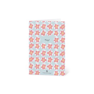 Grußkarte "Yay!" aus Saatpapier mit Wildblumensamen â€? nachhaltige Gléckwunschkarte