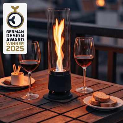Standfeuer LUCEO â€? Tischfeuer mit Flammenwirbel â€? Bioethanol Tischkamin fér Innen