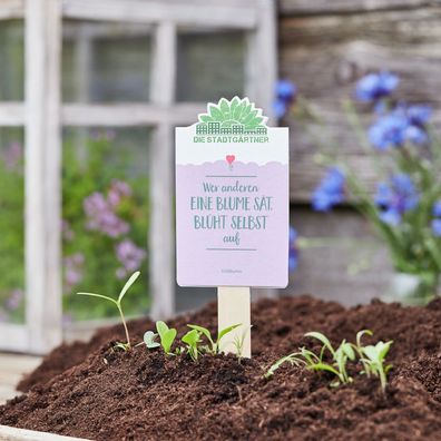 Saatgruß â€?Wer anderen eine Blume sätâ€? â€? Wildblumen-Saatgut im Umschlag â€? Nach