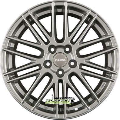 4x Rial Kibo metal-grey 8x18 ET48 - LK5/112 ML70.1 Felge Alu