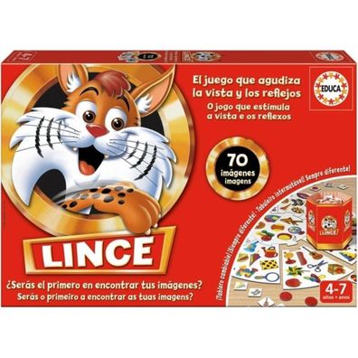 Educa Lince Lernspiel 70 imágenes, 17472, One Size