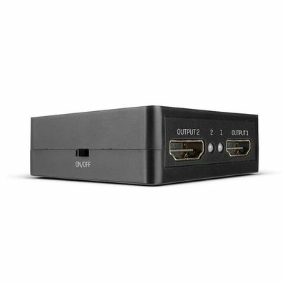 2 Port HDMI Splitter 18Gbps (schwarz)