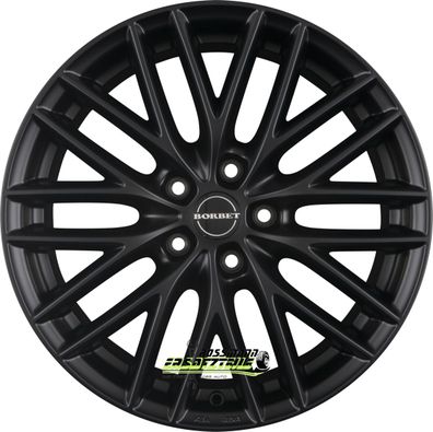 4x Borbet BS5 black matt 8x18 ET40 - LK5/114.3 ML72.5 Felge Alu