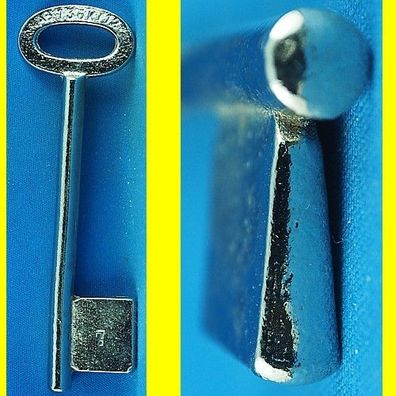 Börkey Chubb-Kastenschloss-Schlüssel 136 K/12 Halm 7 mm Bart 18 x 22 mm