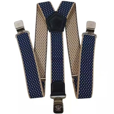 Hosenträger im Retro-Stil starke Y Hosenträger 40 mm breit mit starke Krallenclips