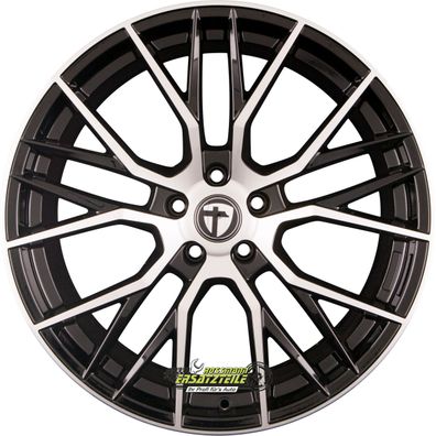 2x Tomason TN23 black diamond polished 9x21 ET42 - LK5/108 ML63.4 Felge Alu