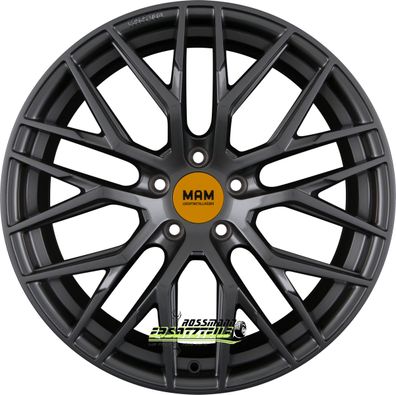 4x MAM RS4 palladium painted 8x18 ET45 - LK5/112 ML72.6 Felge Alu
