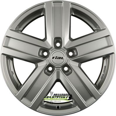 4x Rial Transporter polar-silber 6.5x16 ET66 - LK5/130 ML89.1 Felge Alu