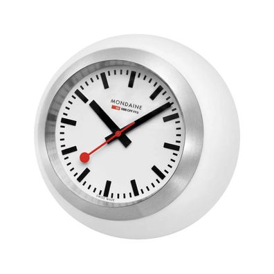 Mondaine 60mm weiße Tischuhr A660.30335.16SBA - Globe Clock