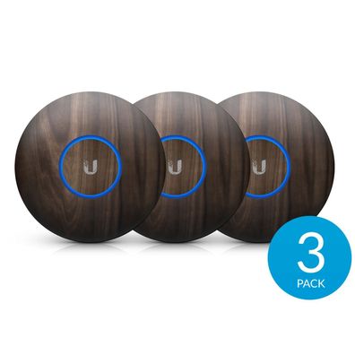 Ubiquiti Cover für UniFi 6 + , UniFi 6 Lite und UniFi nanoHD, Holzmuster - 3er-Set