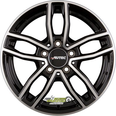 4x Autec Typ MC - Mercador schwarz poliert 8x18 ET32.5 - LK5/112 ML66.5 Felge Alu