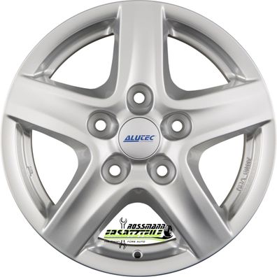 4x Alutec Grip Transporter polar-silber 6.5x16 ET66 - LK5/130 ML89.1 Felge Alu