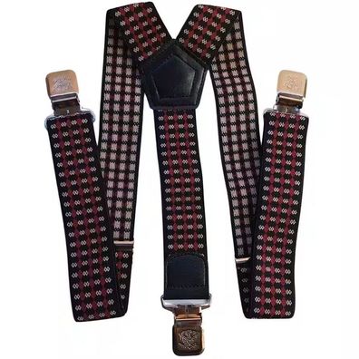 Hosenträger im Retro-Stil starke Y Hosenträger 40 mm breit mit starke Krallenclips