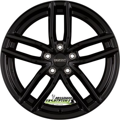 4x Dezent TR black 8x18 ET46 - LK5/112 ML57.1 Felge Alu