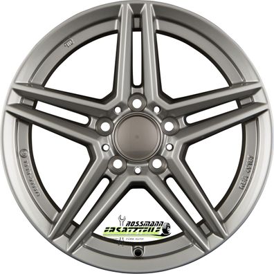 4x Rial M10 metal-grey 8.5x18 ET34.5 - LK5/112 ML66.5 Felge Alu