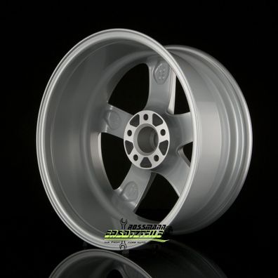4x Rial Kodiak polar-silber 8x18 ET40 - LK5/112 ML66.6 Felge Alu