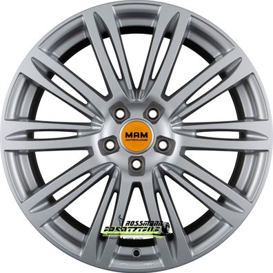 4x MAM A4 silver painted 8x19 ET45 - LK5/112 ML66.5 Felge Alu