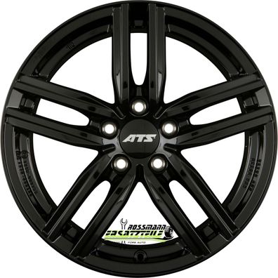 4x ATS Antares diamant-schwarz 7.5x17 ET37 - LK5/112 ML66.6 Felge Alu