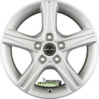 4x Borbet CWD crystal silver 7x17 ET45 - LK5/114.3 ML66.1 Felge Alu