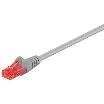 Goobay 68444 CAT 6 Patchkabel, U/UTP, Grau, 10 m | Goobay
