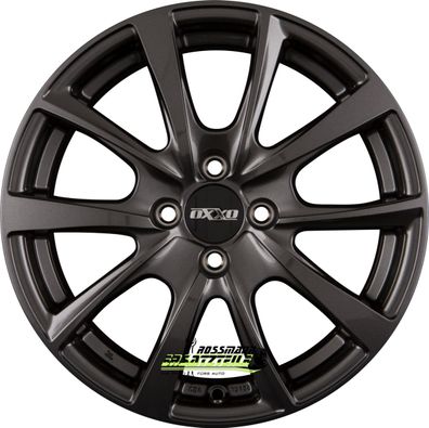 4x Oxxo Vidorra gunmetal 8x18 ET38 - LK5/115 ML70.2 OX18-801838-C2-04 Felgen